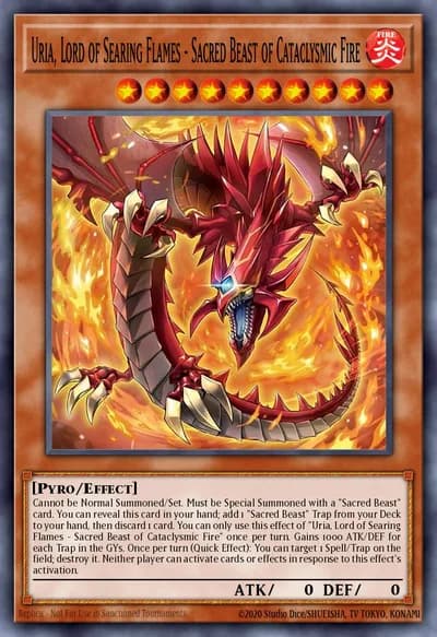 Uria, Lord of Searing Flames - Sacred Beast of Cataclysmic Fire